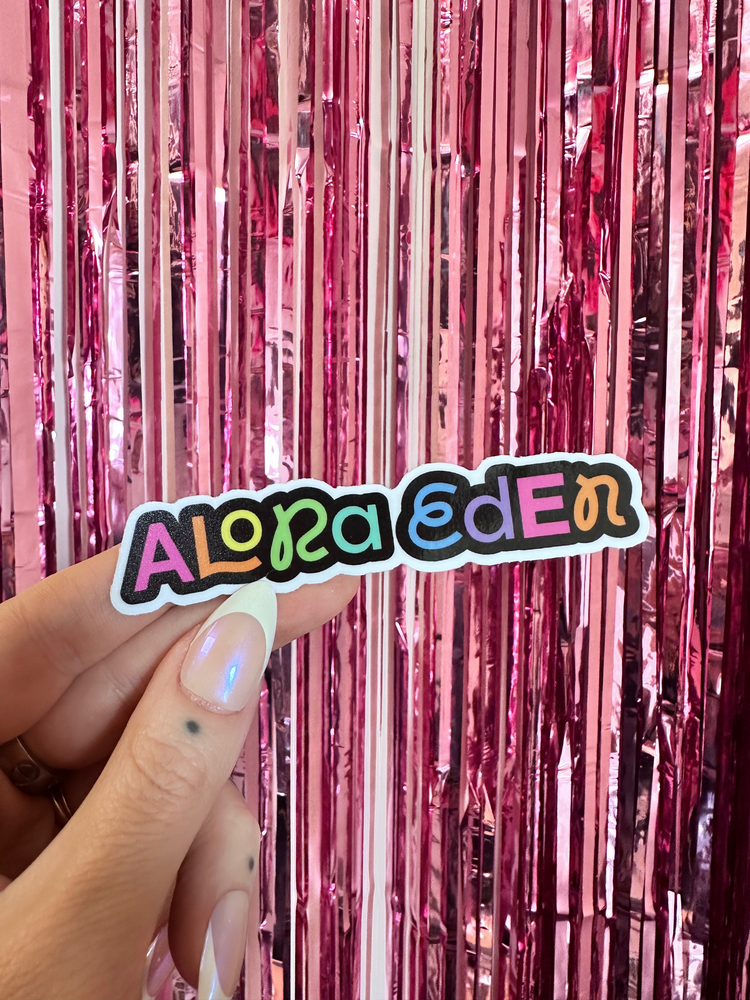 ALORA EDEN EXCLUSIVE: ALORA EDEN LOGO STICKER