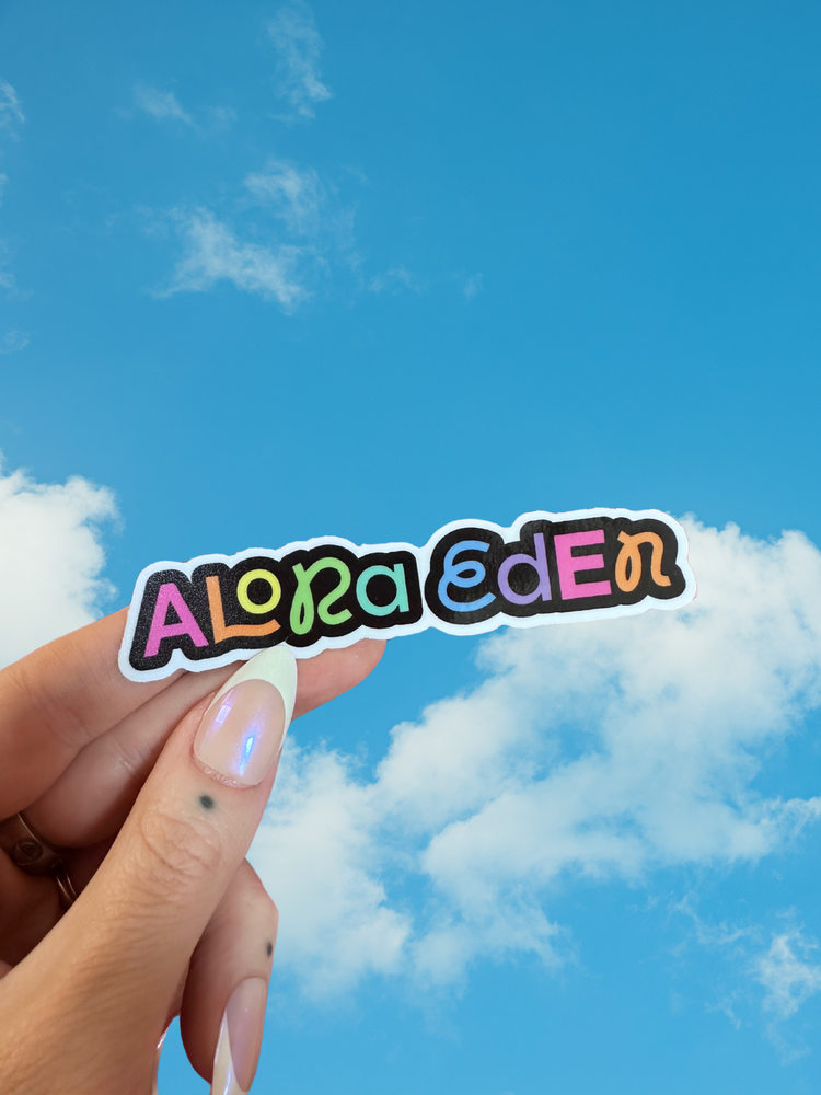 ALORA EDEN EXCLUSIVE: ALORA EDEN LOGO STICKER