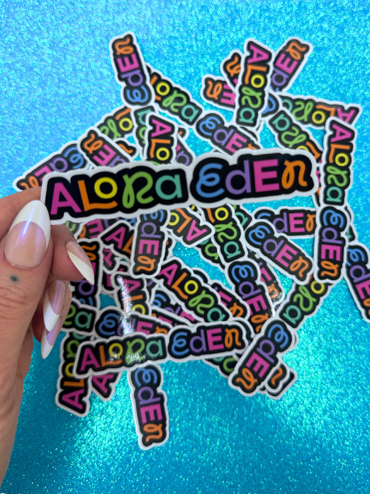 ALORA EDEN EXCLUSIVE: ALORA EDEN LOGO STICKER