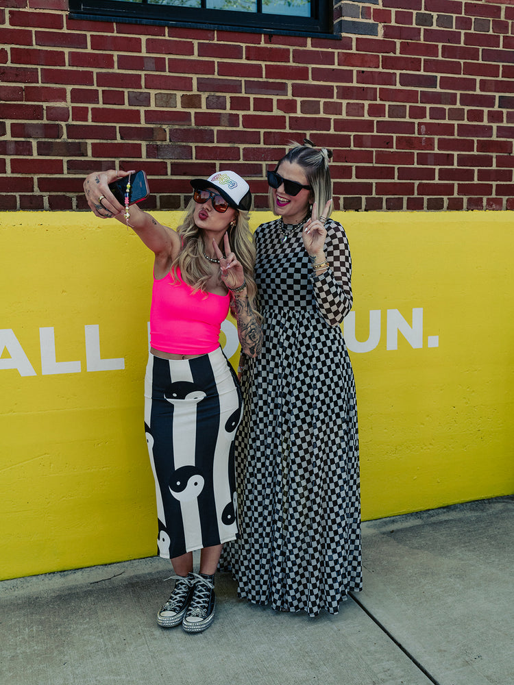 YIN TO MY YANG MIDI SKIRT S-XL
