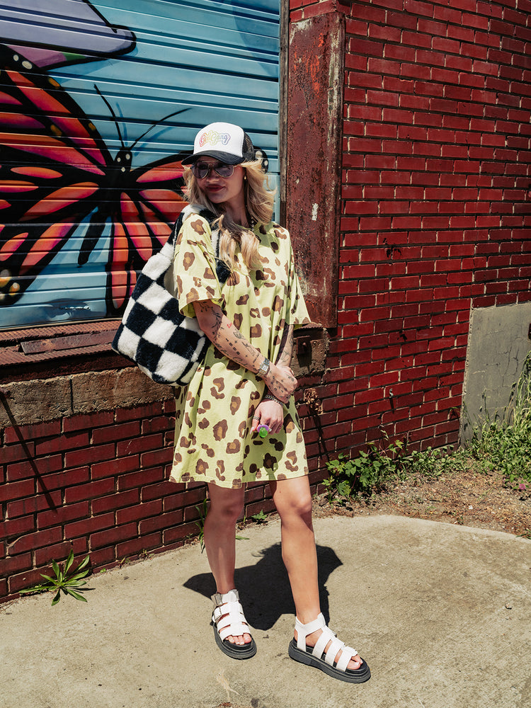 WILD THING LEOPARD T-SHIRT DRESS