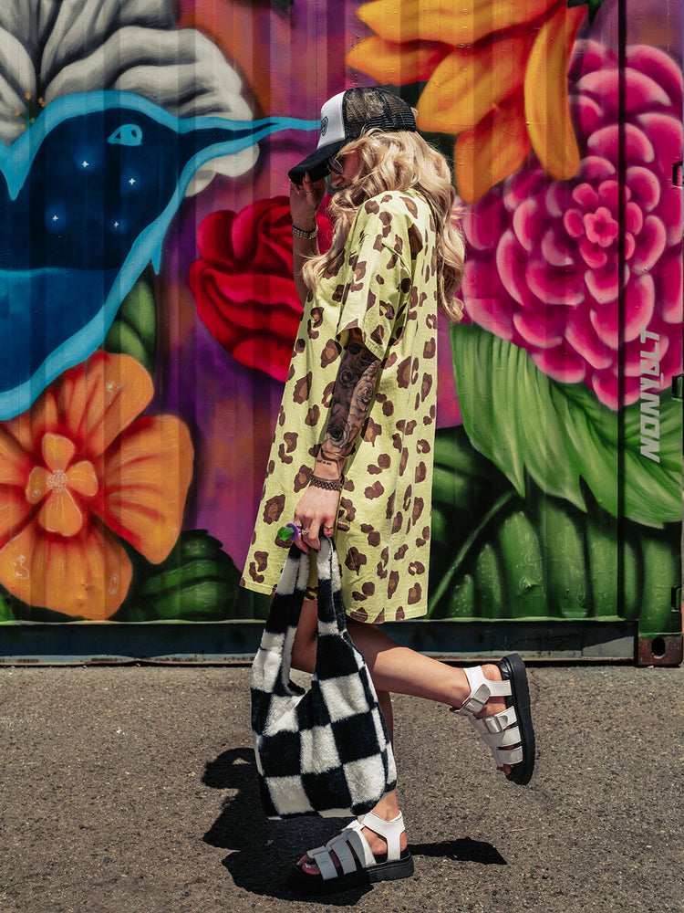WILD THING LEOPARD T-SHIRT DRESS