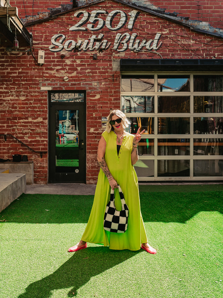 DAY TRIP WIDE LEG JUMPSUIT IN LIME PUNCH