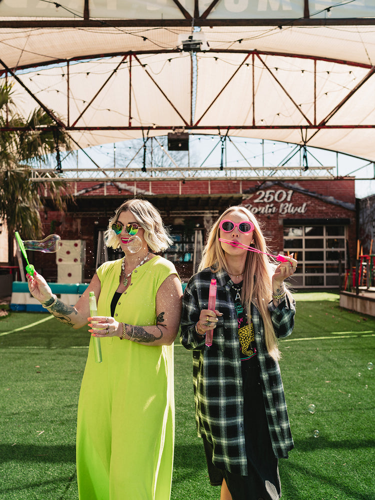 DAY TRIP WIDE LEG JUMPSUIT IN LIME PUNCH