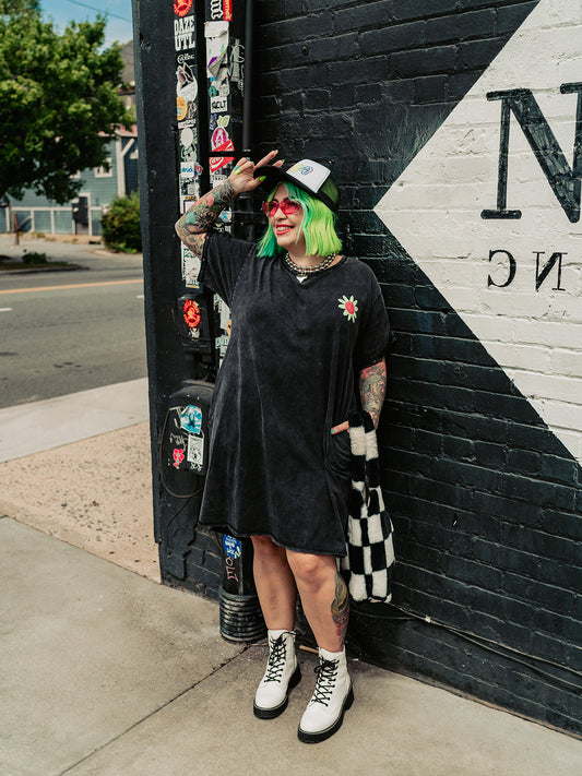 DON'T TELL ME TO SMILE TSHIRT DRESS S-3XL