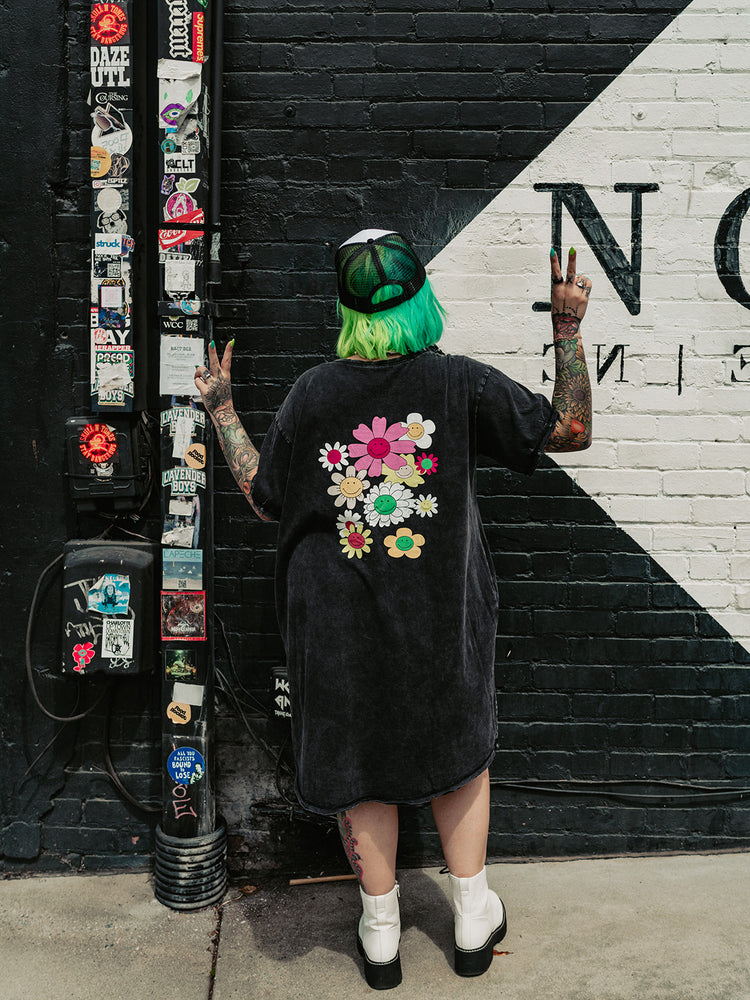 DON'T TELL ME TO SMILE TSHIRT DRESS S-3XL