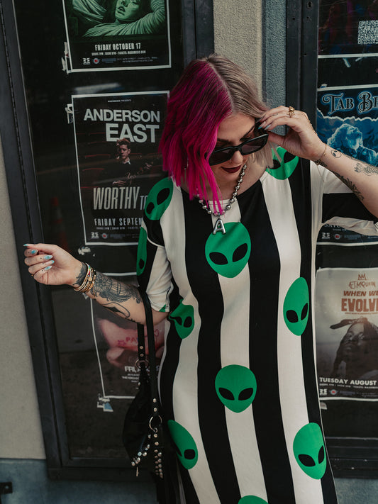 LOST IN SPACE ALIEN TSHIRT DRESS S-3XL