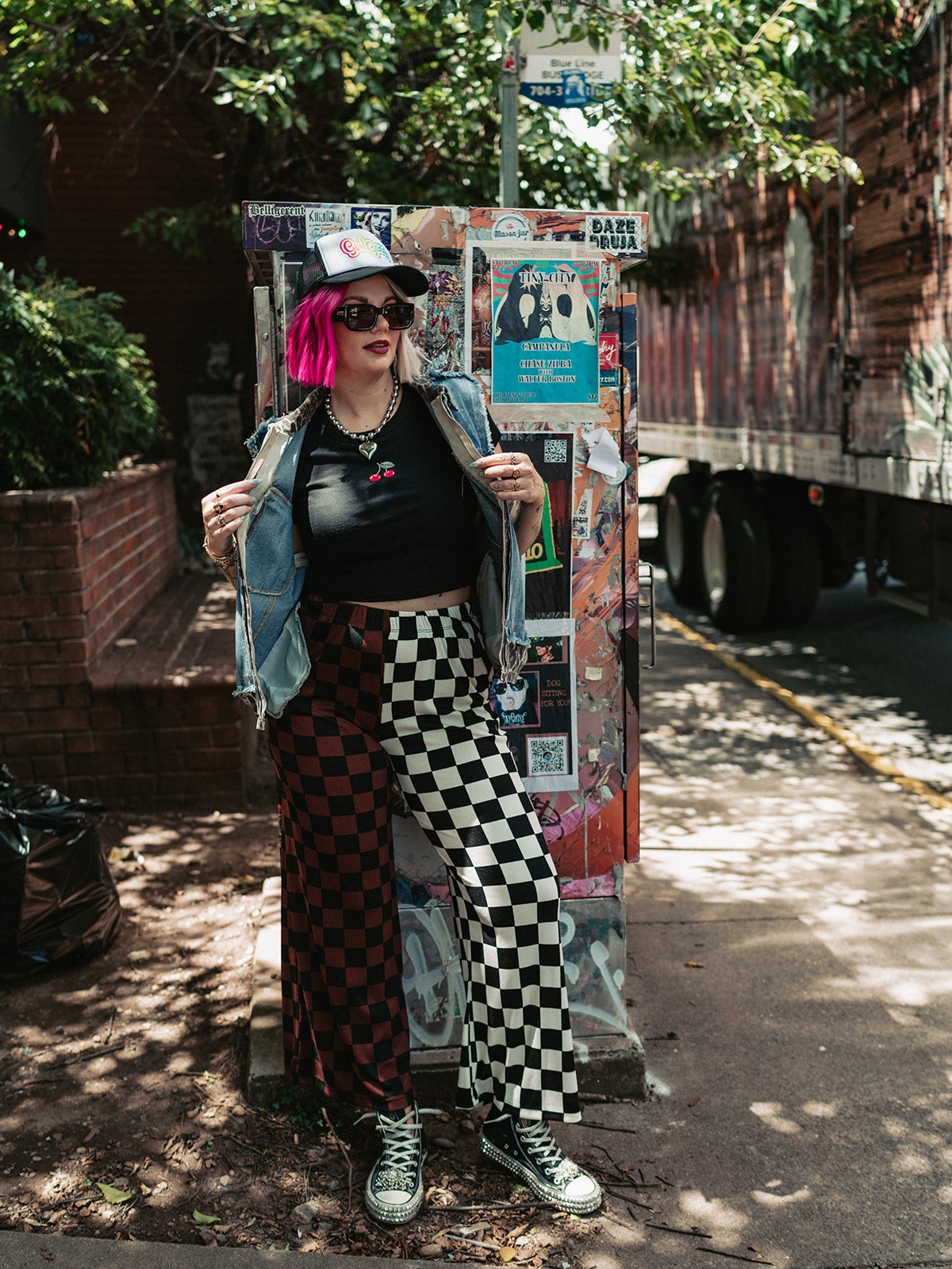 SPLIT DECISION CHECKERED PANTS S-3XL