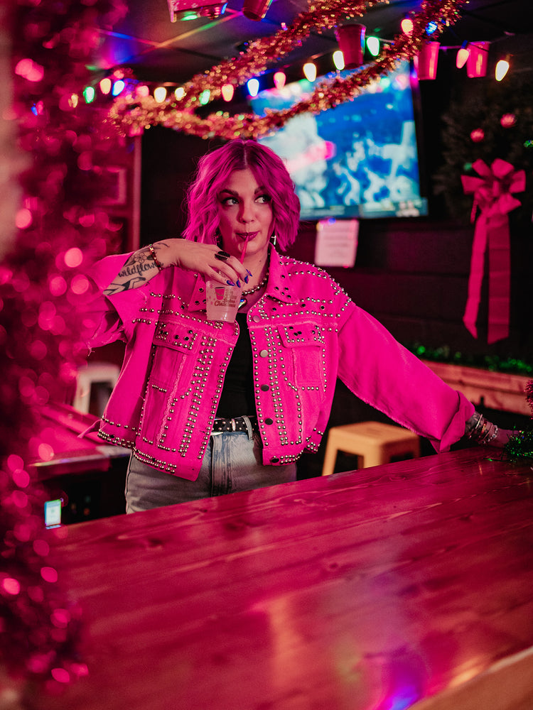 PUNK ROCK PRINCESS LUXE STUDDED JACKET