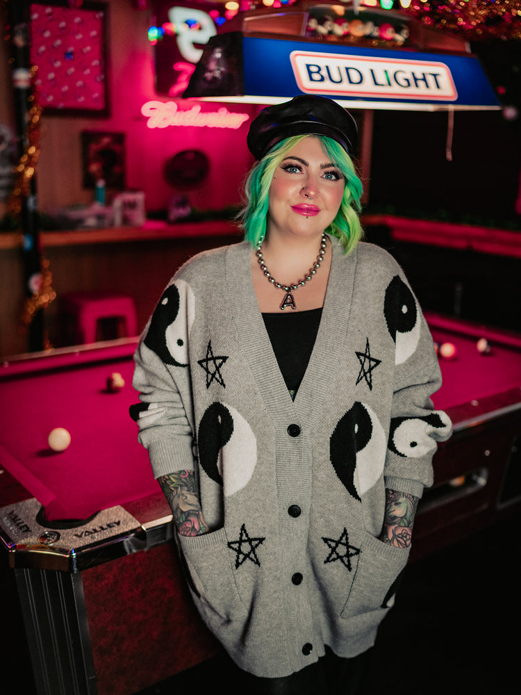 COSMIC BALANCE OVERSIZED CARDIGAN