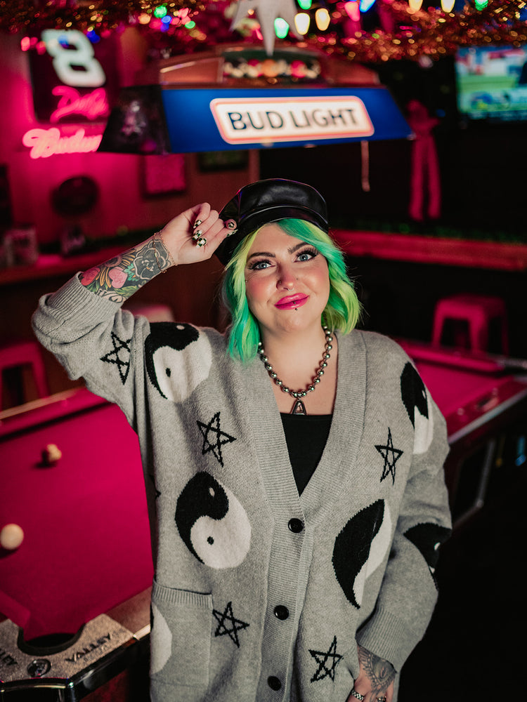 COSMIC BALANCE OVERSIZED CARDIGAN