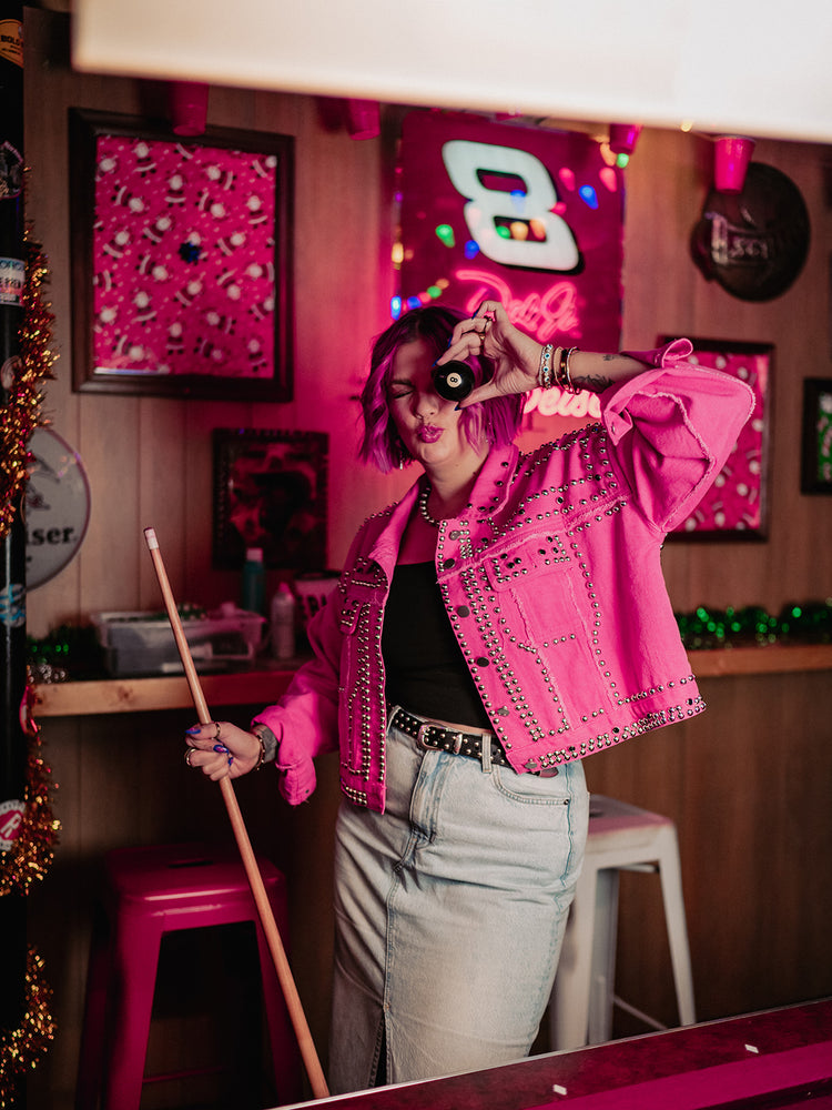 PUNK ROCK PRINCESS LUXE STUDDED JACKET