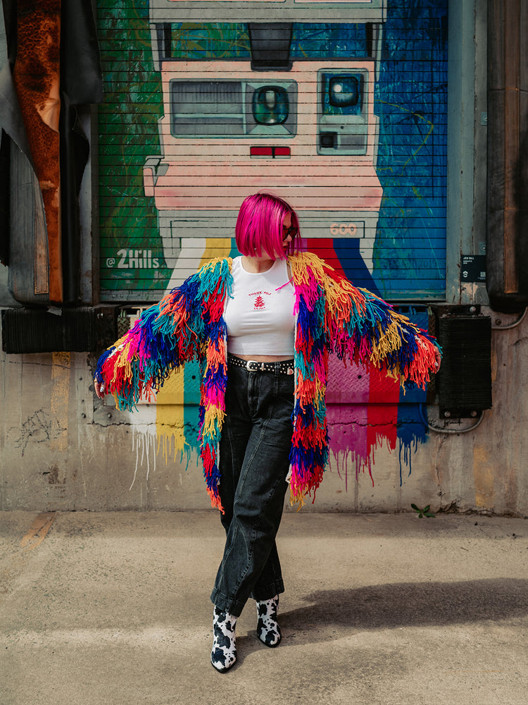 BORN TO BE SEEN LUXE CROCHET CARDIGAN