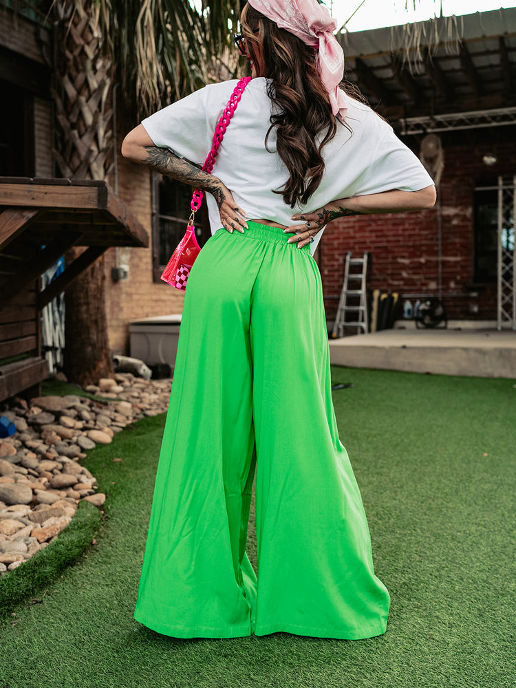 MAKE IT LOUD WIDE LEG PANTS