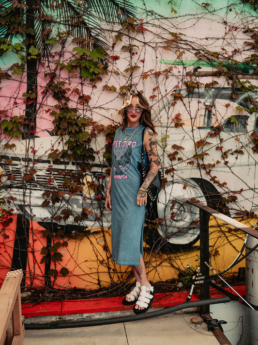 GROUPIE ENERGY GRAPHIC TANK DRESS