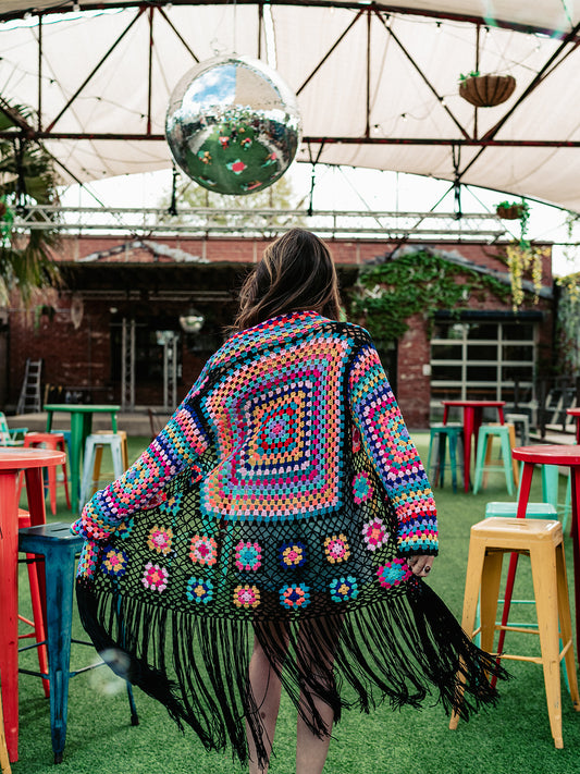 COLOR ME WILD LUXE FRINGE DUSTER