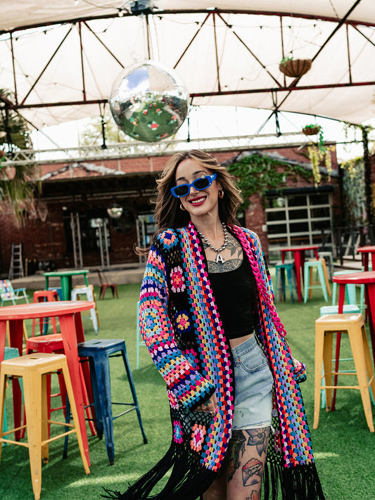 COLOR ME WILD LUXE FRINGE DUSTER