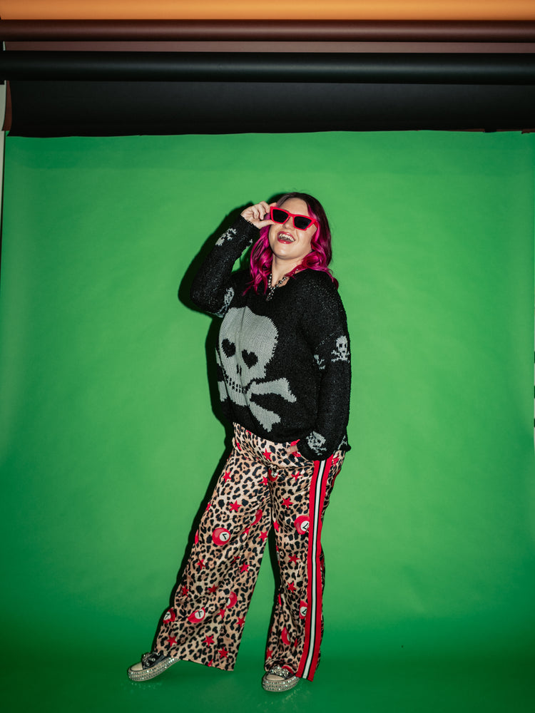UNTAMED ENERGY LEOPARD WIDE LEG PANTS