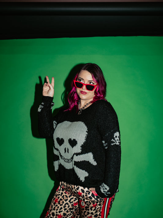 BAD TO THE BONE KNIT SWEATER