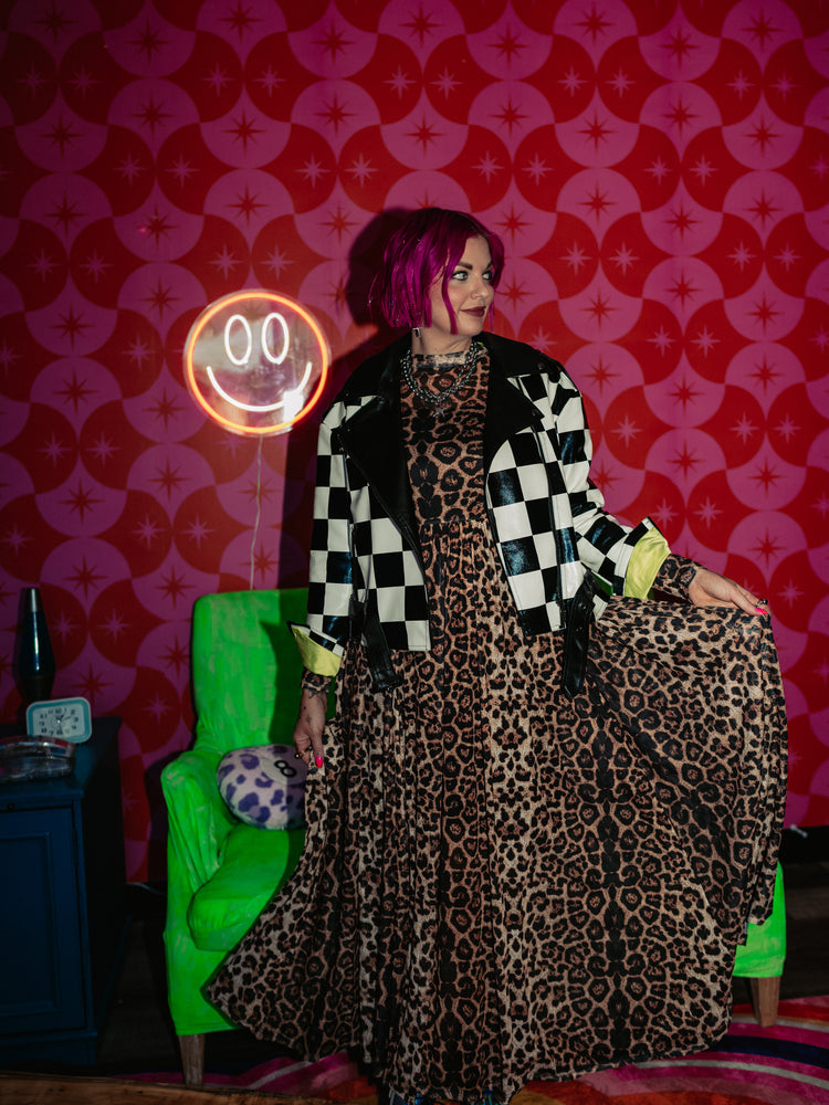 *PREORDER* ALORA EDEN EXCLUSIVE: ELECTRIC MISFIT CHECKERED MOTO JACKET S-3XL