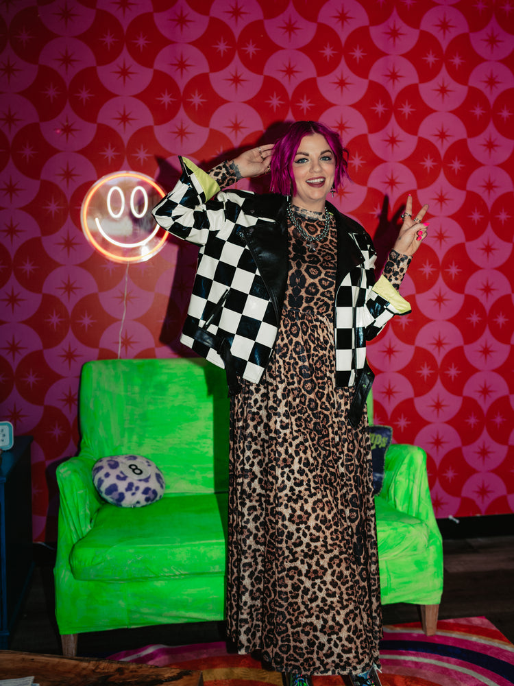 *PREORDER* ALORA EDEN EXCLUSIVE: ELECTRIC MISFIT CHECKERED MOTO JACKET S-3XL