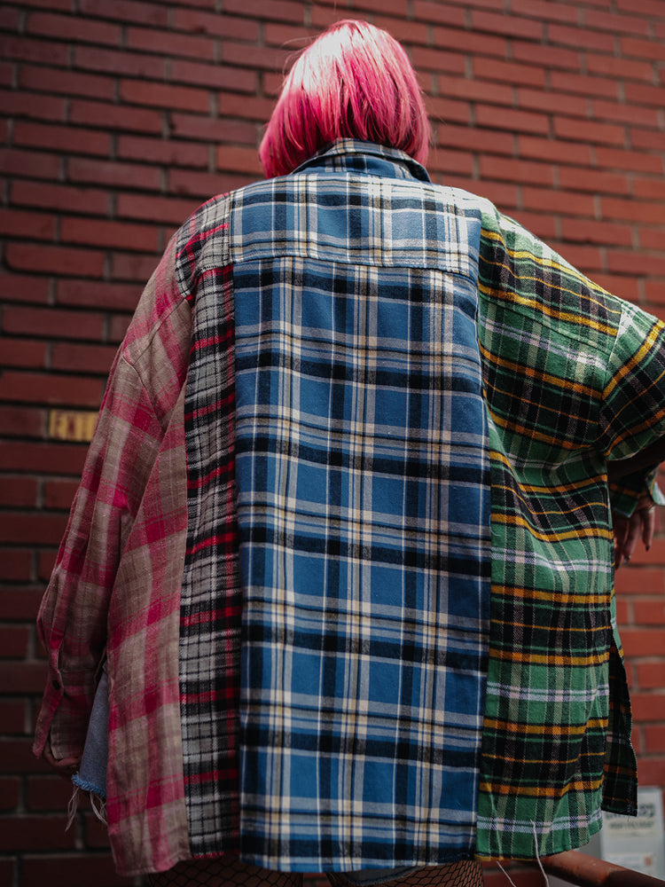 MIXED SIGNALS COLOR BLOCK PLAID