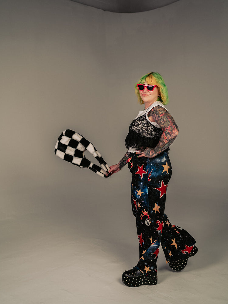 WE COME IN PEACE WIDE LEG PANTS S-3XL