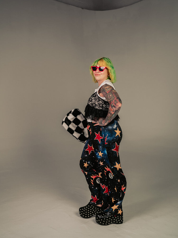 WE COME IN PEACE WIDE LEG PANTS S-3XL