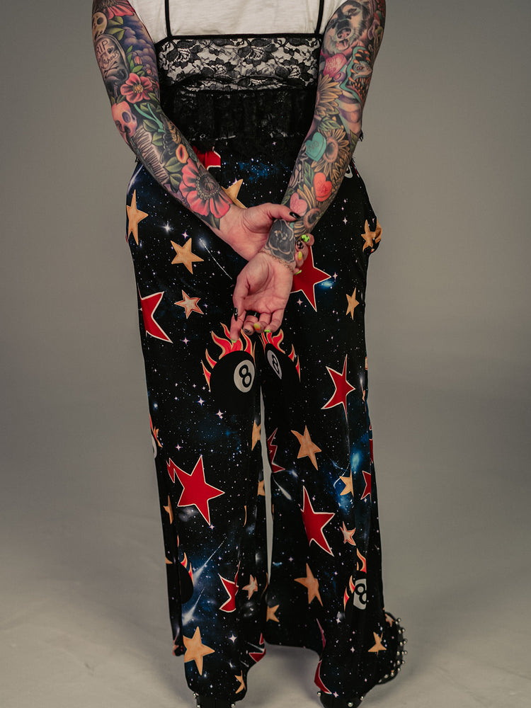 WE COME IN PEACE WIDE LEG PANTS S-3XL