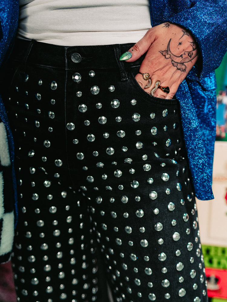COSMIC CRUSH LUXE STUDDED JEANS