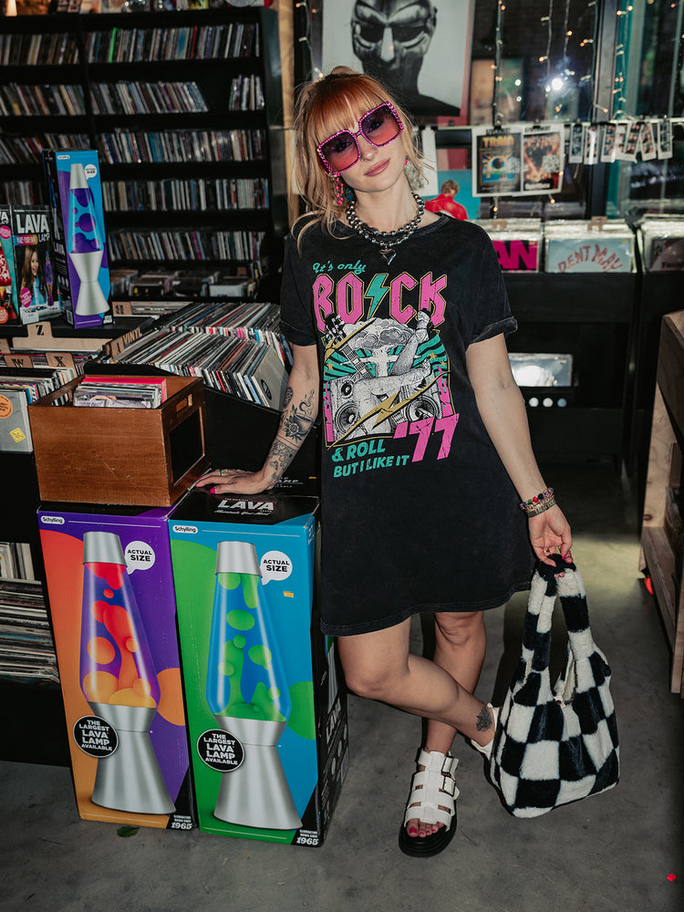 ROCK & ROLL ENERGY TSHIRT DRESS