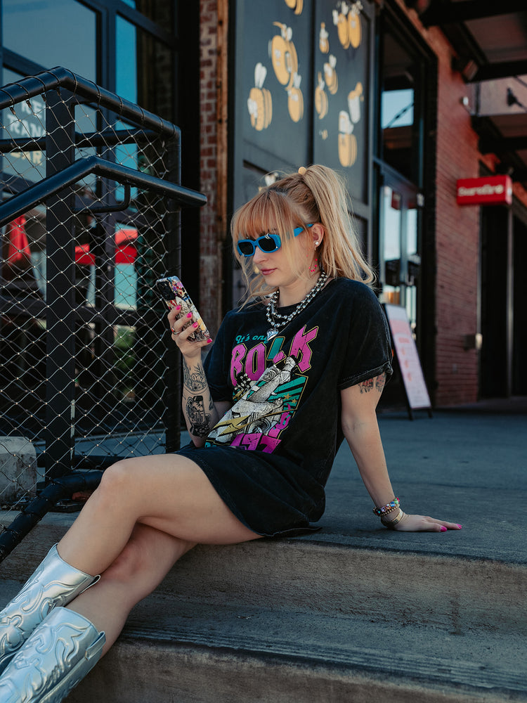 ROCK & ROLL ENERGY TSHIRT DRESS