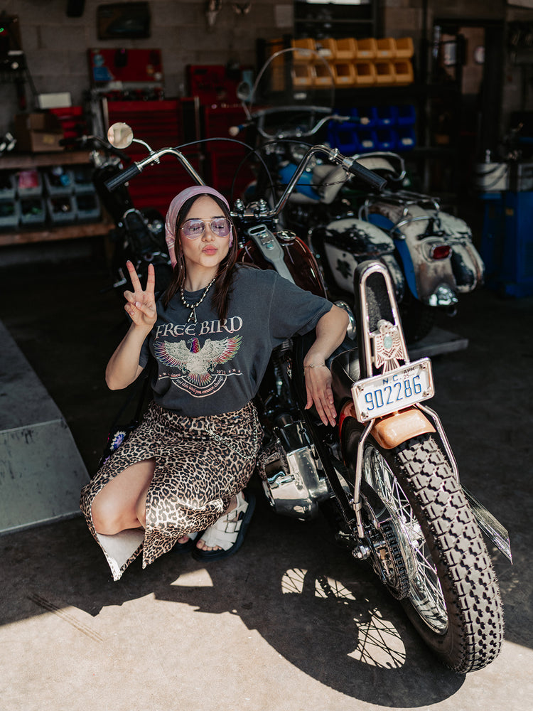 FREE BIRD MINERAL WASH GRAPHIC TEE S-XL
