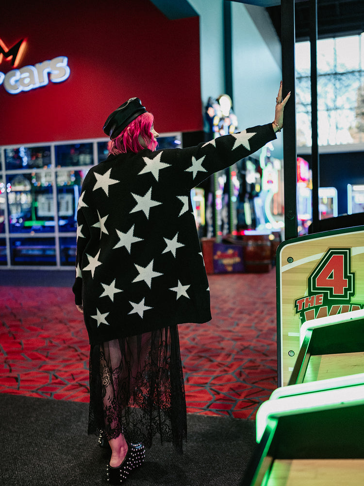 TAKE ME TO NIRVANA STAR CARDIGAN