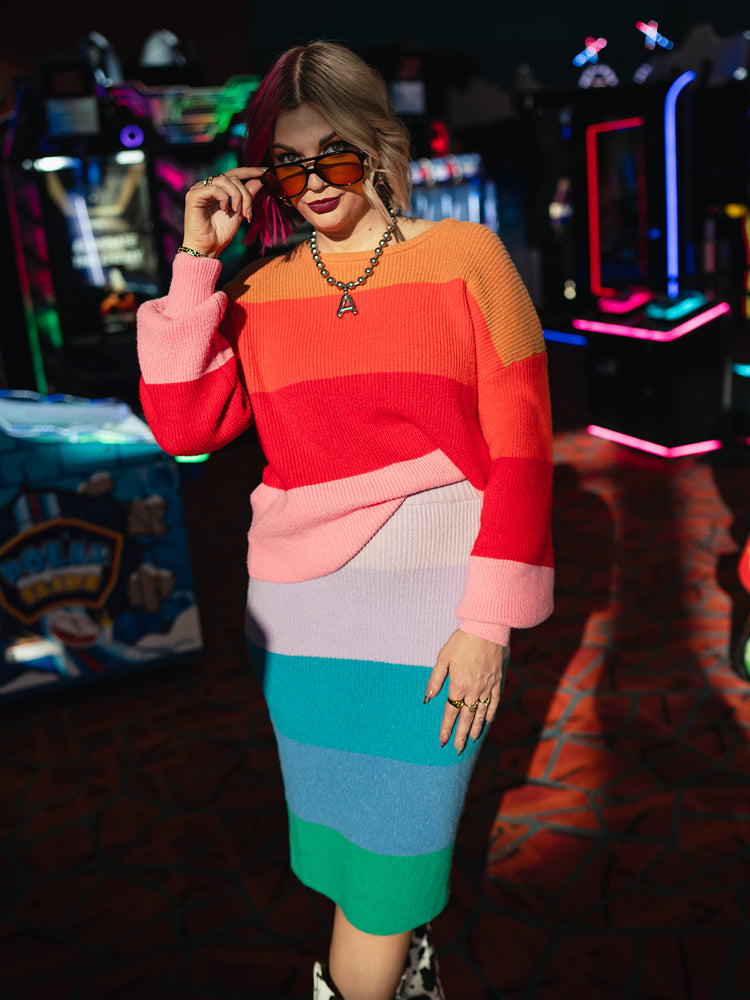 *PREORDER* RAINBOW SORBET MATCHING SKIRT SET S-3XL