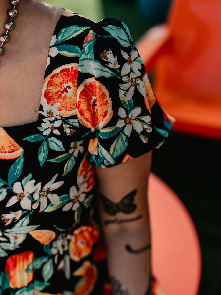 CITRUS RIOT A-LINE DRESS S-XL