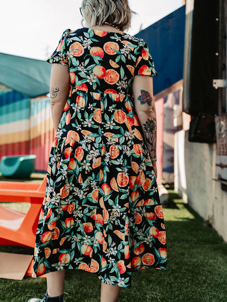CITRUS RIOT A-LINE DRESS S-XL