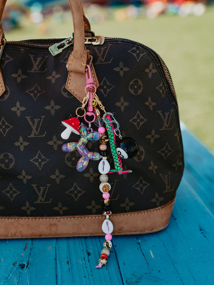 ALORA EDEN EXCLUSIVE: BALLOON ANIMAL BAG CHARM IN PINK