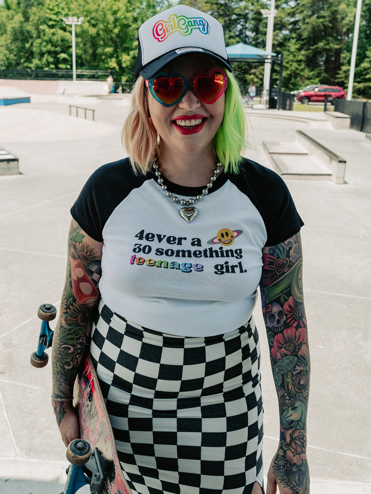 ALORA EDEN EXCLUSIVE: TEENAGE GIRL CROPPED TEE S-2XL