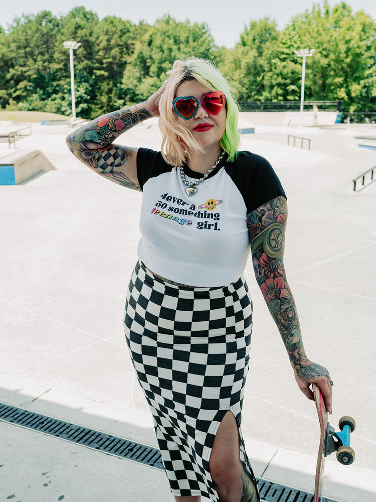 ALORA EDEN EXCLUSIVE: TEENAGE GIRL CROPPED TEE S-2XL