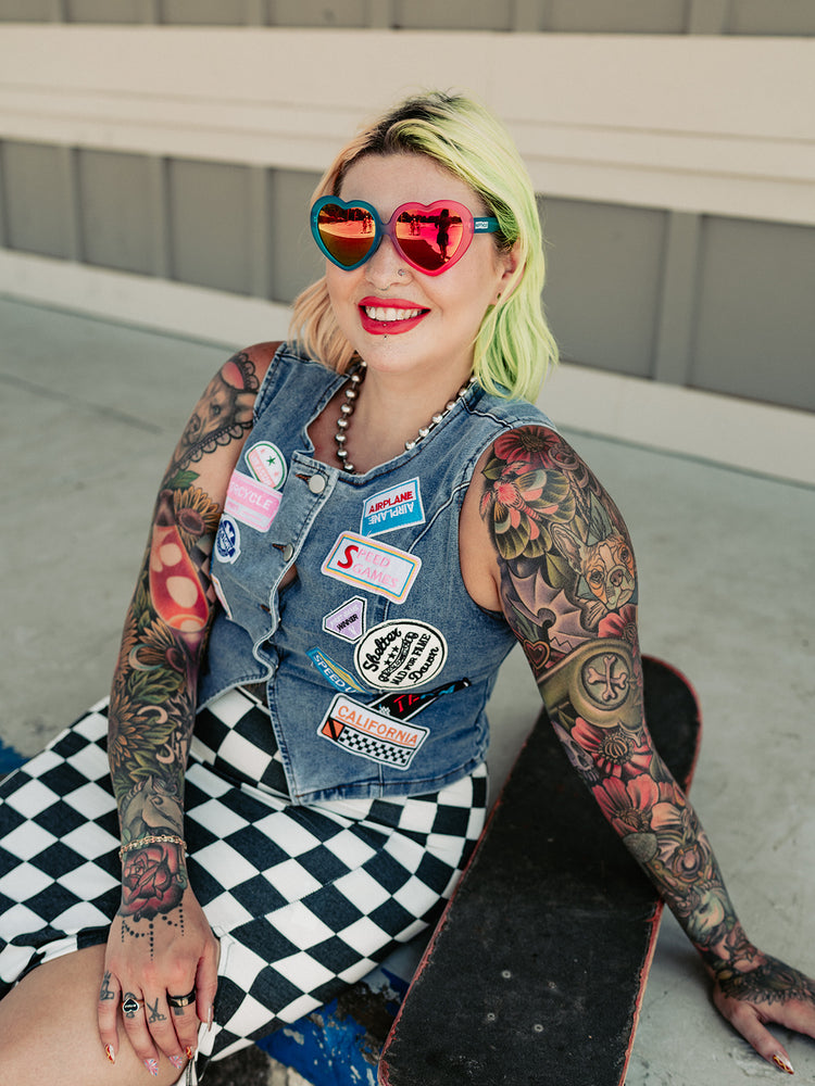 BAD REPUTATION PATCHED DENIM VEST
