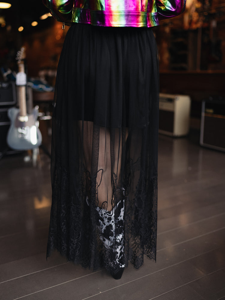 AFTER MIDNIGHT LACE MAXI SKIRT