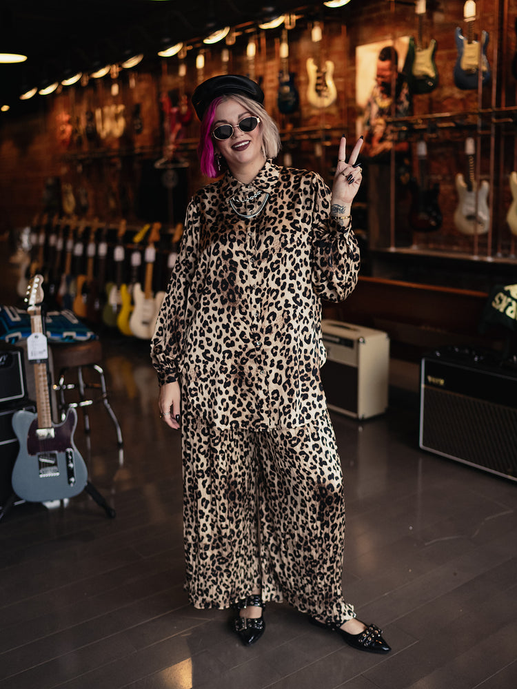 ALMOST FAMOUS LEOPARD MATCHING SET