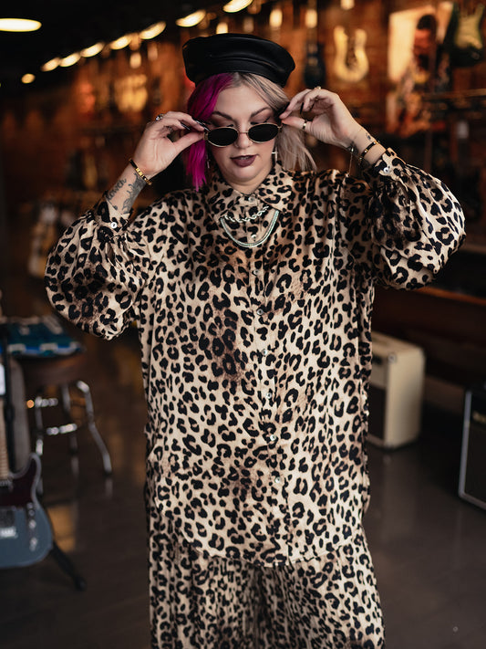 ALMOST FAMOUS LEOPARD MATCHING SET