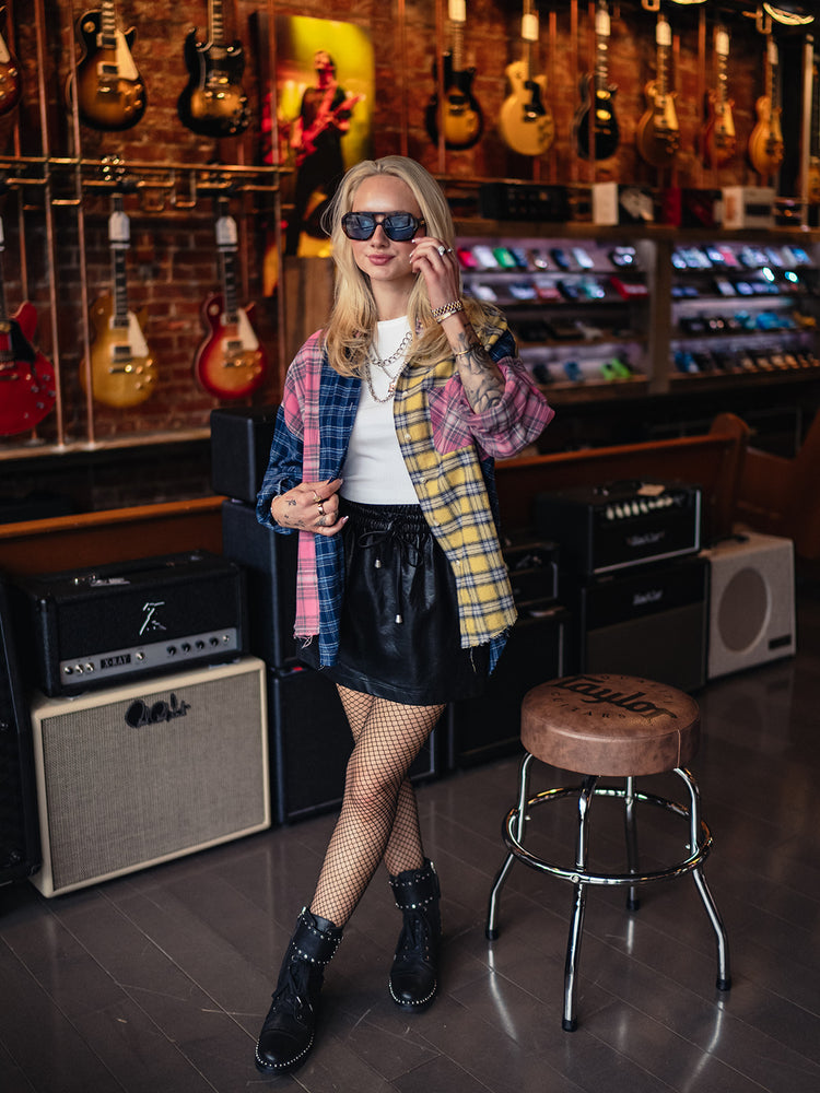 MIXTAPE MUSE COLORBLOCK PLAID