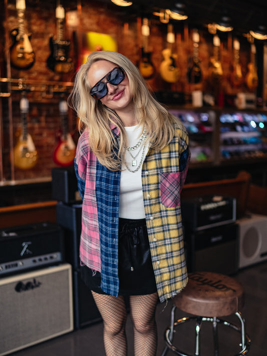 MIXTAPE MUSE COLORBLOCK PLAID