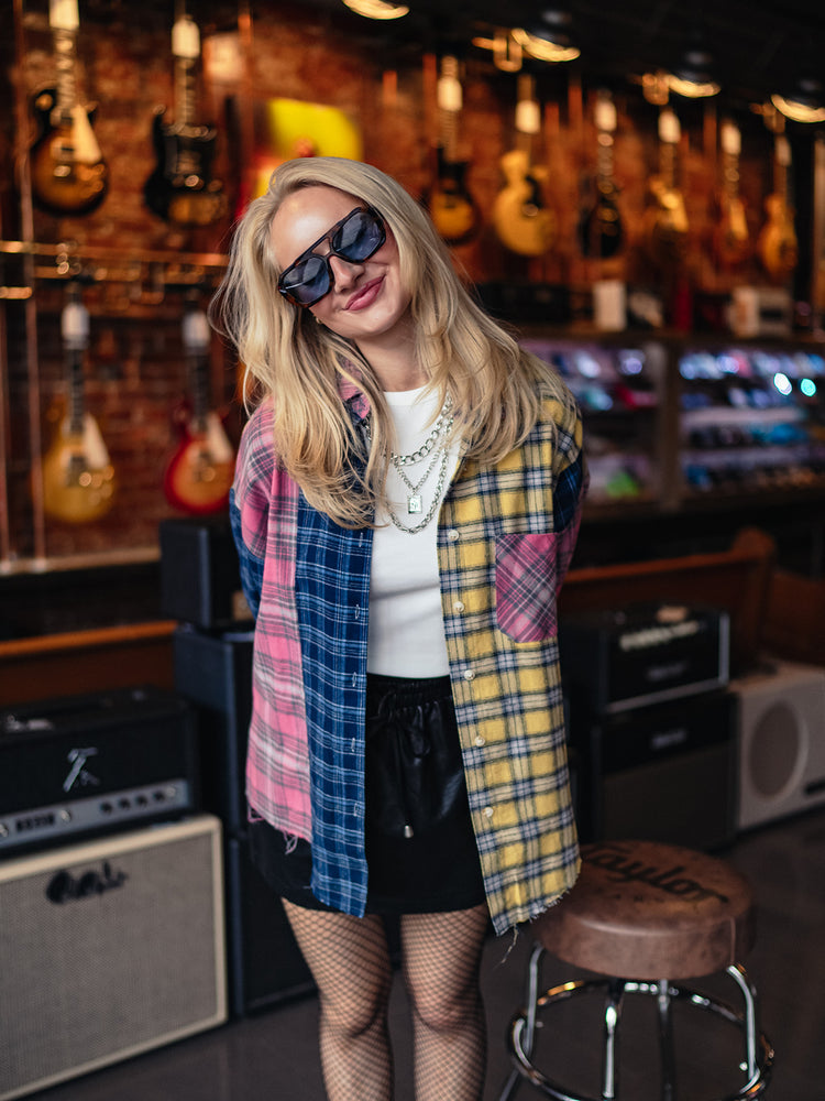 MIXTAPE MUSE COLORBLOCK PLAID