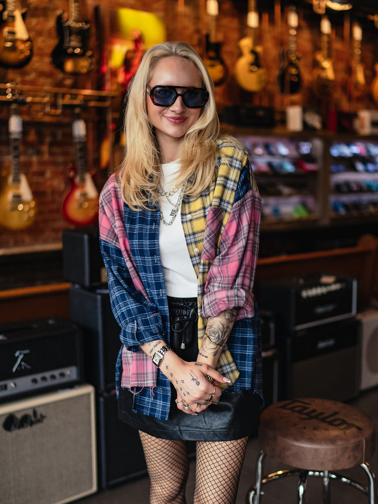 MIXTAPE MUSE COLORBLOCK PLAID