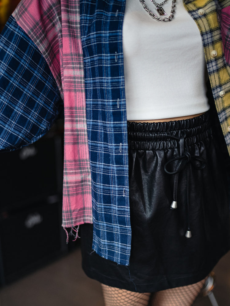 MIXTAPE MUSE COLORBLOCK PLAID