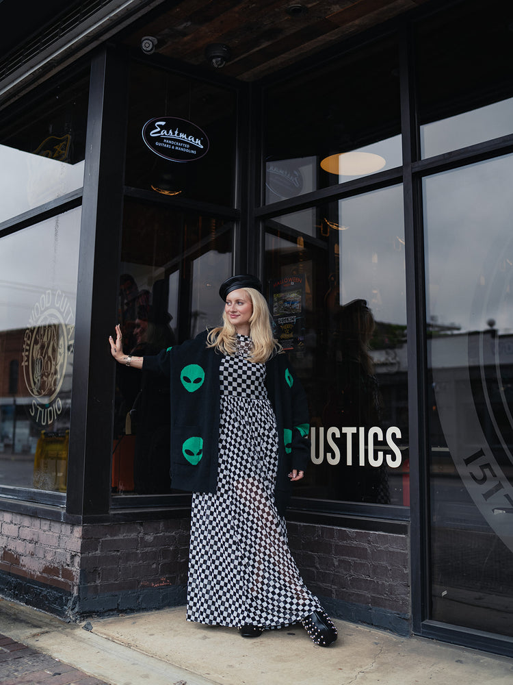 ALIEN SUPERSTAR OVERSIZED KNIT CARDIGAN